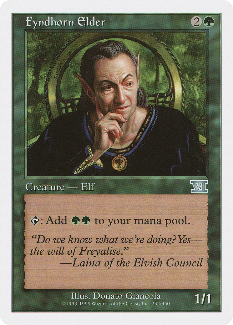 Fyndhorn Elder (6ED-232) - Classic Sixth Edition