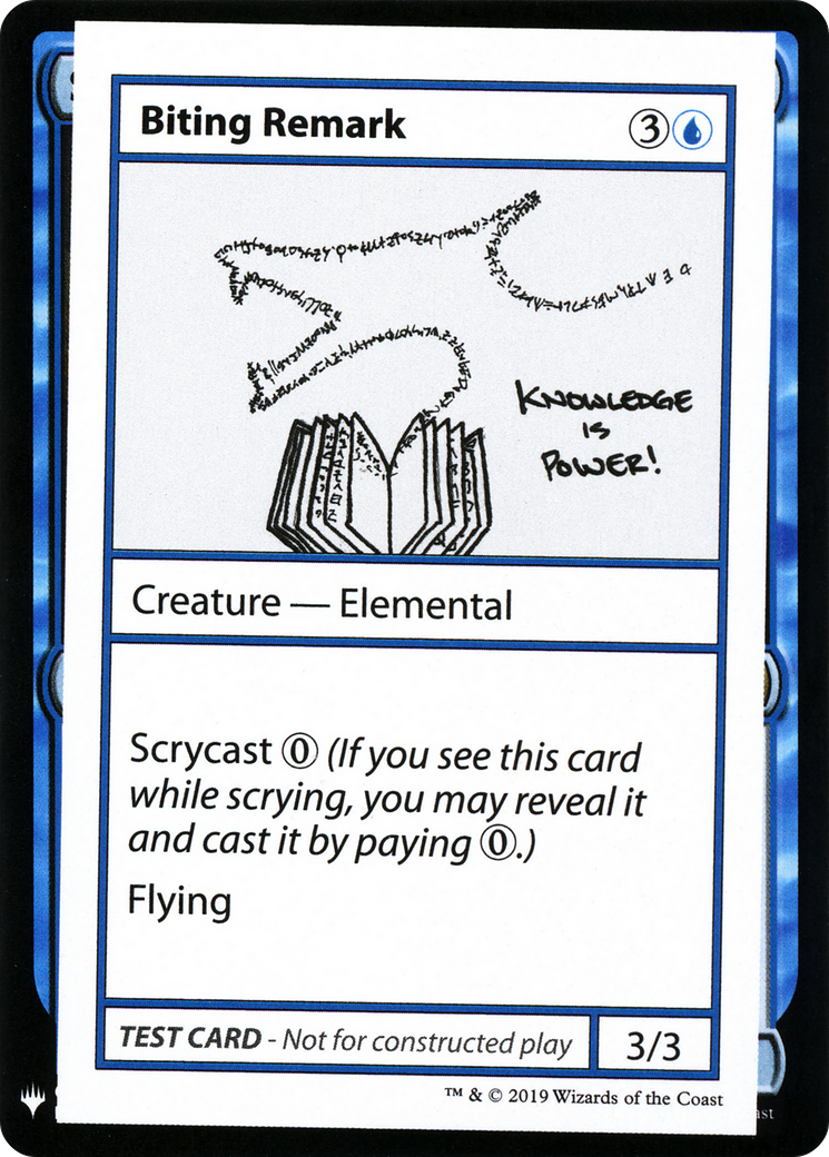 Biting Remark (CMB1-) - Mystery Booster Playtest Cards 2019