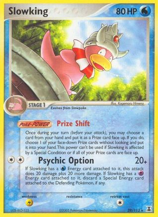 Slowking 028  - Reverse Holofoil Delta Species - Rare