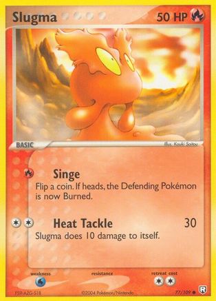 Slugma 077  - Reverse Holofoil Team Rocket Returns - Common