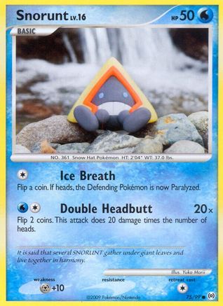 Snorunt (075/99) Reverse Holofoil [Arceus] - Common