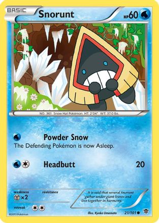 Snorunt (021/101) Reverse Holofoil [Plasma Blast] - Common