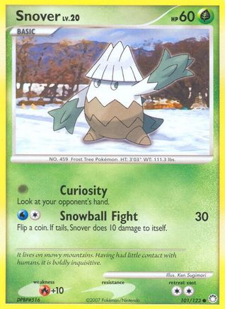 Snover (101/123) Reverse Holofoil [Mysterious Treasures] - Common