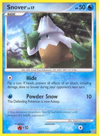 Snover (74/100) Reverse Holofoil [Stormfront] - Common