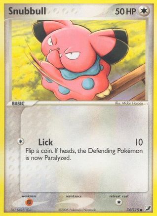 Snubbull (074/115) Reverse Holofoil [Unseen Forces] - Common