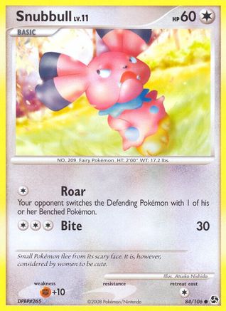 Snubbull (84/106) Reverse Holofoil [Great Encounters] - Common