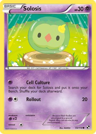 Solosis (055/114) Reverse Holofoil [Black and White] - Common