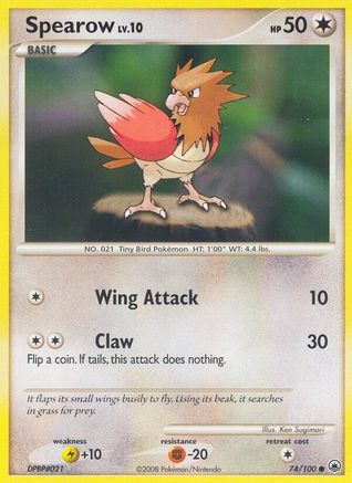 Spearow (74/100) Reverse Holofoil [Majestic Dawn] - Common