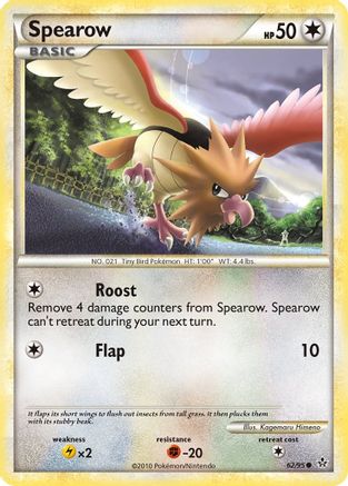 Spearow (62/95) Reverse Holofoil [Unleashed] - Common