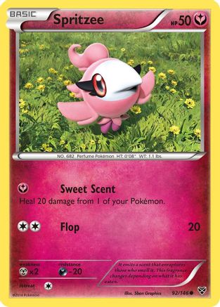 Spritzee (092/146) Reverse Holofoil [XY Base Set] - Common