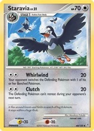 Staravia (64/130) Reverse Holofoil [Diamond and Pearl] - Uncommon