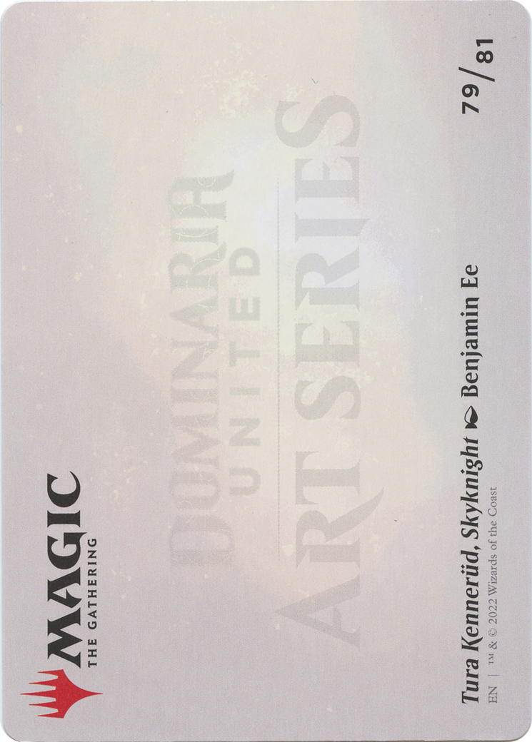 Tura Kennerüd, Skyknight // Tura Kennerüd, Skyknight (ADMU-079) - Dominaria United Art Series (Borderless) Foil