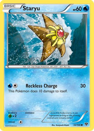 Staryu (33/146) Reverse Holofoil [XY Base Set] - Common