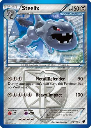 Steelix (Team Plasma) (079/116) Reverse Holofoil [Plasma Freeze] - Rare