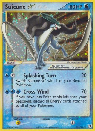 Suicune Star (115/115) Holofoil [Unseen Forces] - Ultra Rare