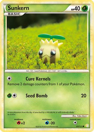 Sunkern (085/123) Reverse Holofoil [HeartGold SoulSilver] - Common