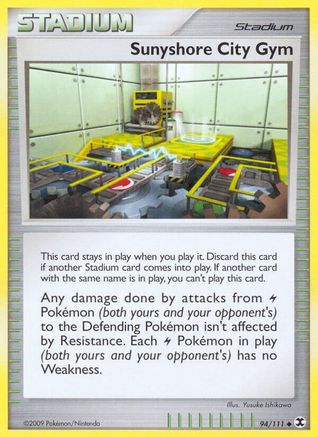 Sunyshore City Gym (94/111) Reverse Holofoil [Rising Rivals] - Uncommon