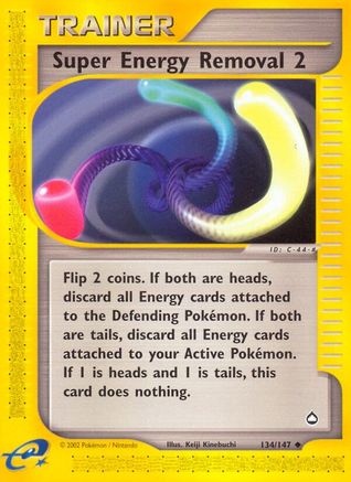 Super Energy Removal (134/147) Reverse Holofoil [Aquapolis] - Uncommon