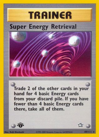 Super Energy Retrieval (089/111) 1st Edition [Neo Genesis] - Rare