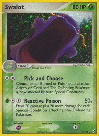 Swalot (011/100) Holofoil [Crystal Guardians] - Holo Rare