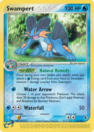 Swampert (023/109) Reverse Holofoil [Ruby and Sapphire] - Rare