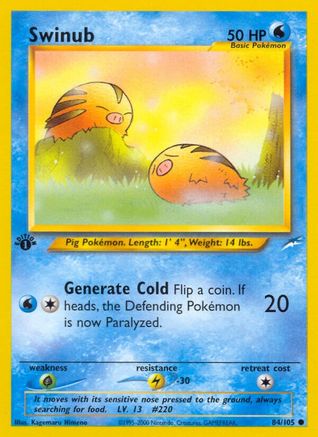 Swinub (084/105) 1st Edition [Neo Destiny] - Common