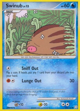Swinub (123/146) Reverse Holofoil [Legends Awakened] - Common