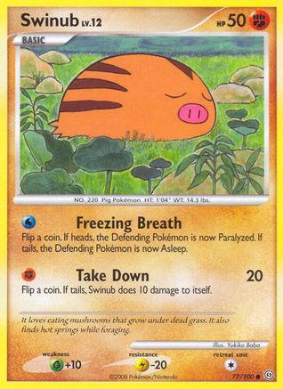 Swinub (77/100) Reverse Holofoil [Stormfront] - Common