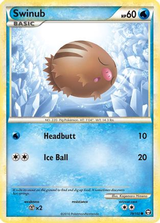 Swinub (079/102) Reverse Holofoil [Triumphant] - Common
