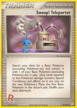 Swoop! Teleporter (092/109) Reverse Holofoil [Team Rocket Returns] - Uncommon