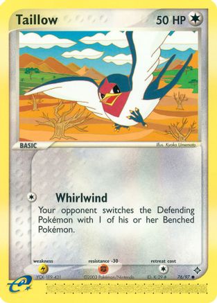 Taillow (76/97) Reverse Holofoil [Dragon] - Common