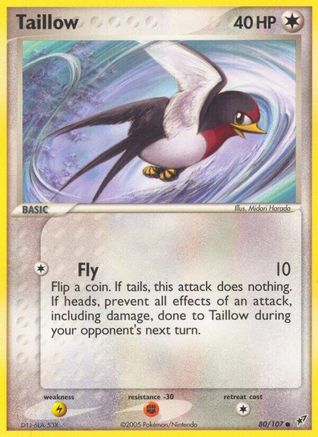 Taillow (080/107) Reverse Holofoil [Deoxys] - Common