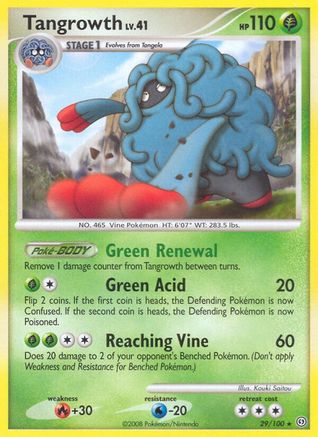 Tangrowth (29/100) Reverse Holofoil [Stormfront] - Rare
