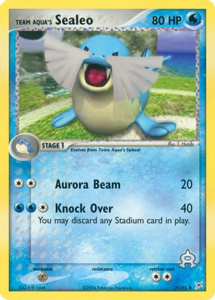 Team Aqua's Sealeo (31/95) Reverse Holofoil [Team Magma vs Team Aqua] - Uncommon