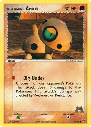 Team Magma's Aron (59/95) Reverse Holofoil [Team Magma vs Team Aqua] - Common