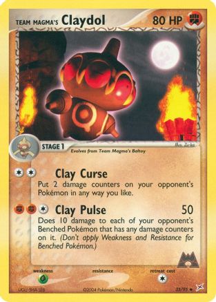 Team Magma's Claydol (33/95) Reverse Holofoil [Team Magma vs Team Aqua] - Uncommon