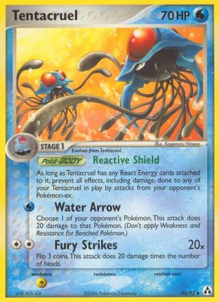 Tentacruel (45/92) Reverse Holofoil [Legend Maker] - Uncommon