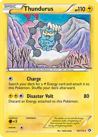 Thundurus (050/113) Reverse Holofoil [Legendary Treasures] - Holo Rare