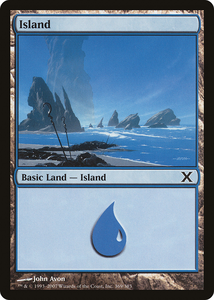 Island (369) (10E-369) - Tenth Edition Foil