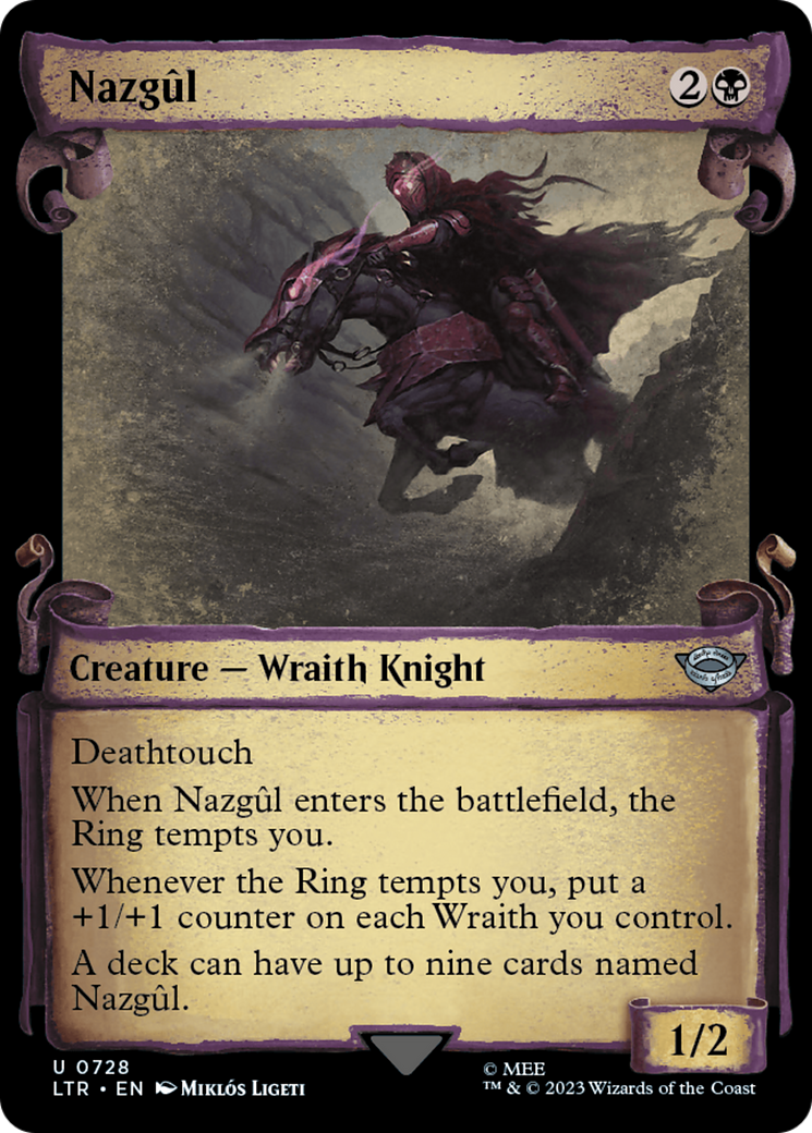 Nazgul (0728) (Showcase Scrolls) (LTR-728) - The Lord of the Rings: Tales of Middle-earth: (Showcase) Foil