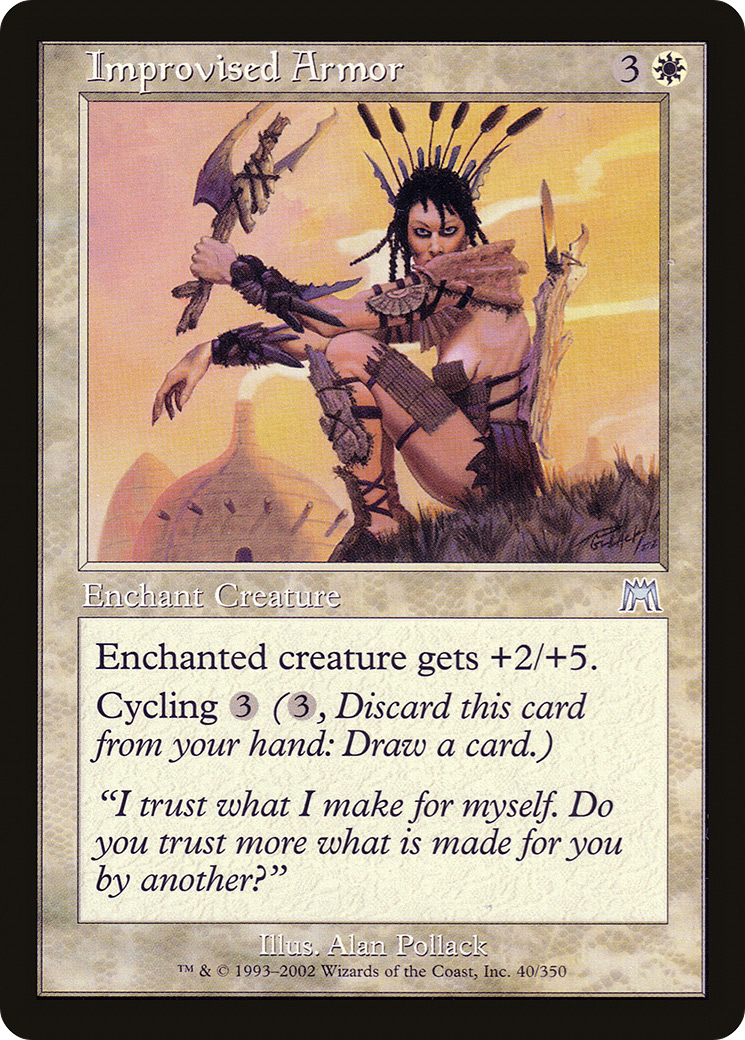 Improvised Armor (ONS-040) - Onslaught Foil