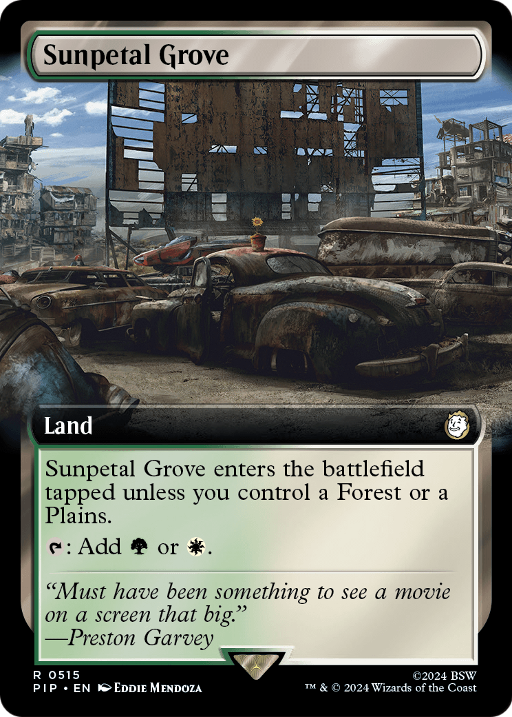Sunpetal Grove (Extended Art) (PIP-515) - Fallout: (Extended Art) Foil