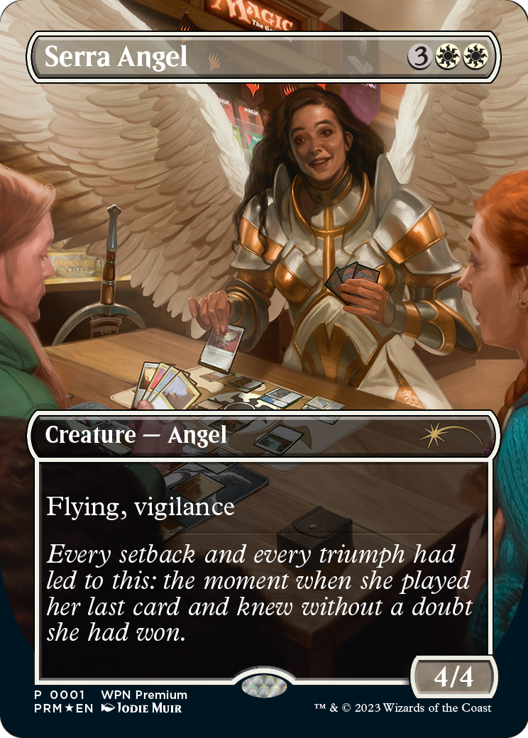 Serra Angel (WPN-001) - Wizards Play Network 2024 (Borderless) Foil