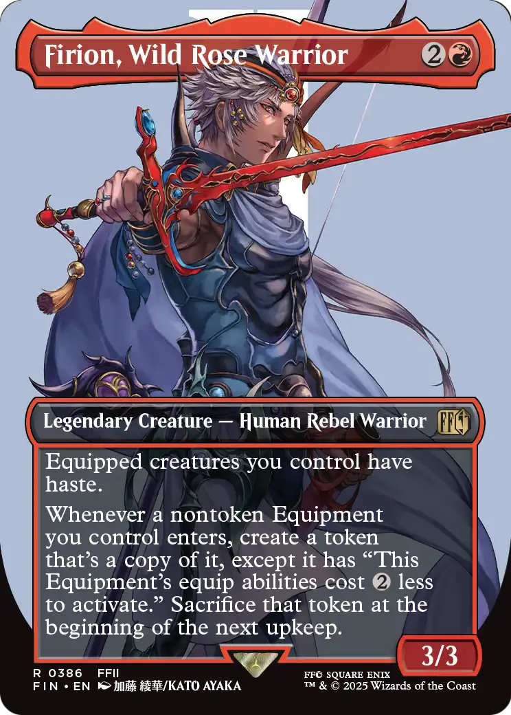 Firion, Wild Rose Warrior (Borderless) (FIN-386) - FINAL FANTASY Foil