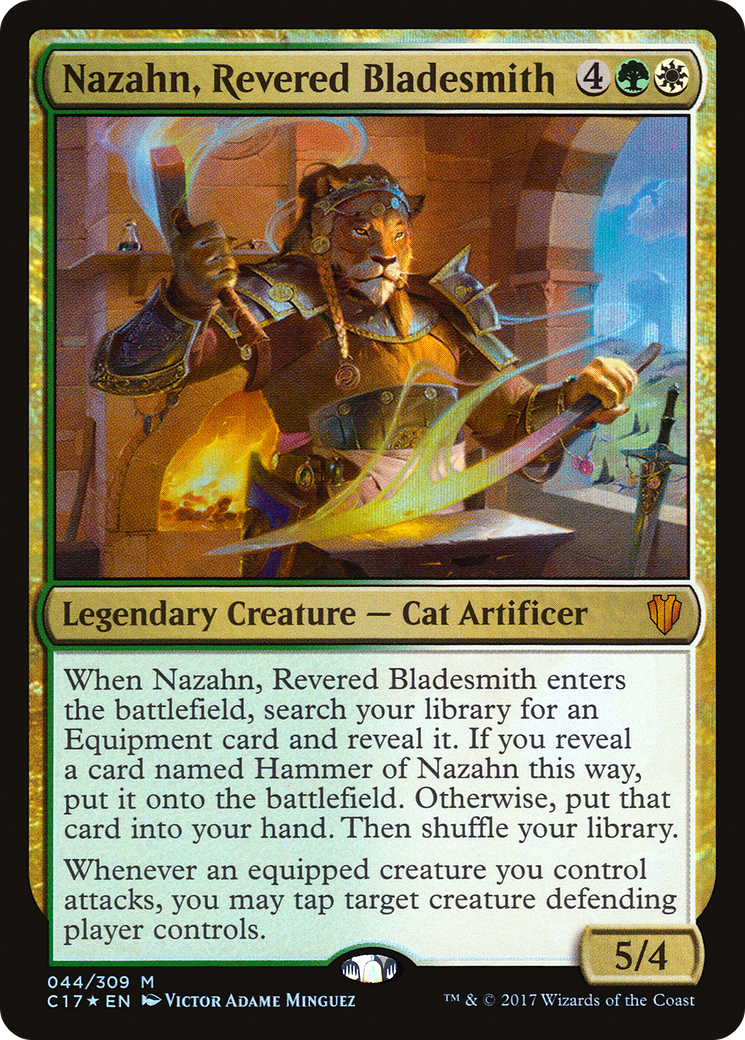 Nazahn, Revered Bladesmith (C17-044) - Commander 2017 Foil