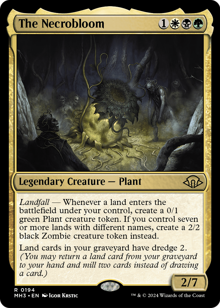 The Necrobloom (MH3-194) - Modern Horizons 3 Foil