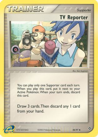 TV Reporter (088/97) Reverse Holofoil [Dragon] - Uncommon