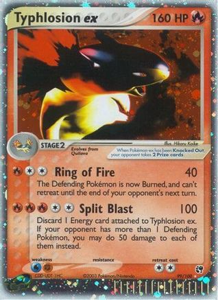 Typhlosion ex (99/100) Holofoil [Sandstorm] - Ultra Rare