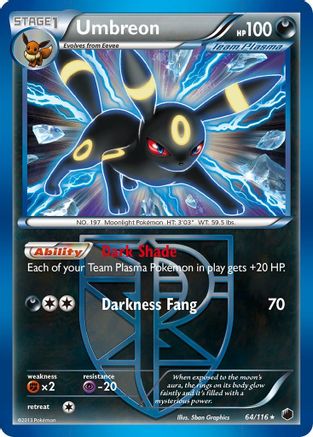 Umbreon (Team Plasma) (064/116) Holofoil [Plasma Freeze] - Holo Rare