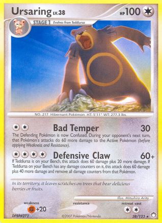Ursaring (38/123) Reverse Holofoil [Mysterious Treasures] - Rare